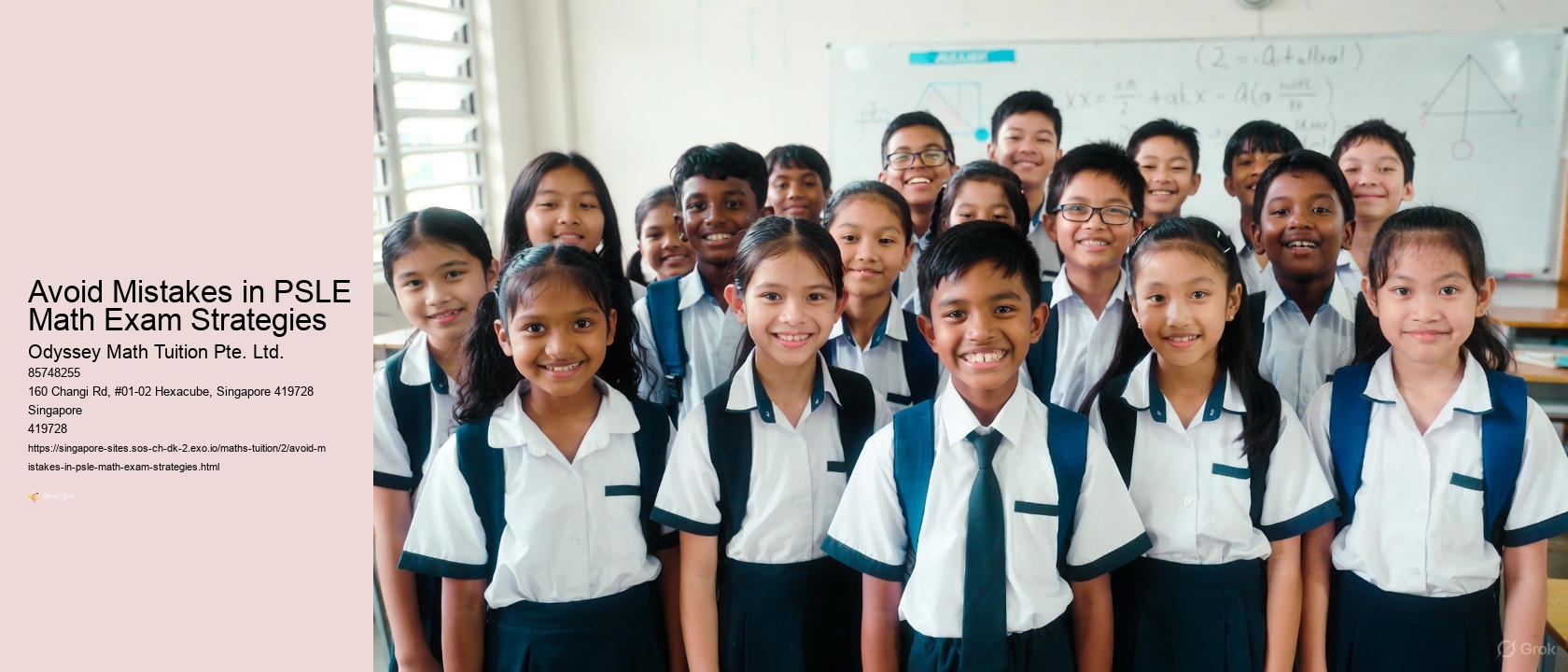 Avoid Mistakes in PSLE Math Exam Strategies